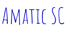 Amatic SC 字体